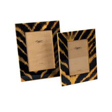 Caspari Go Wild Black and Gold Lacquer Picture Frame - 5 x 7