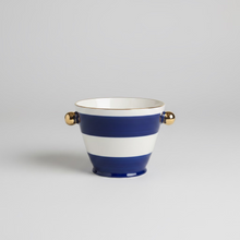 Jill Rosenwald Creamsicle- Canopy Stripe Mini Herb Pot