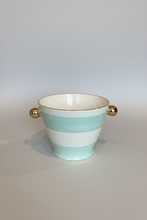Jill Rosenwald Creamsicle- Canopy Stripe Mini Herb Pot