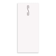Black Ink Notepad Grey Buck Letter Initial All Letters Long