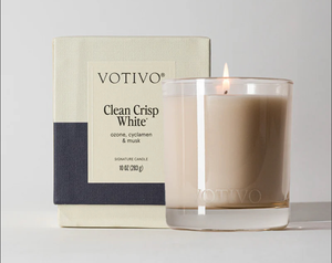 Votivo Candle - Clean Crisp White