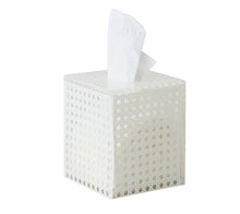 Kim Seybert Reed Tissue Box in Natural or White