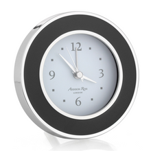 Addison Ross Silver Trim Silent Alarm Clock