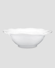 Q Squared Ruffle White Melamine Round Serving Bowl 12"