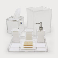 Tizo White Lucite Tissue Box w/Lid